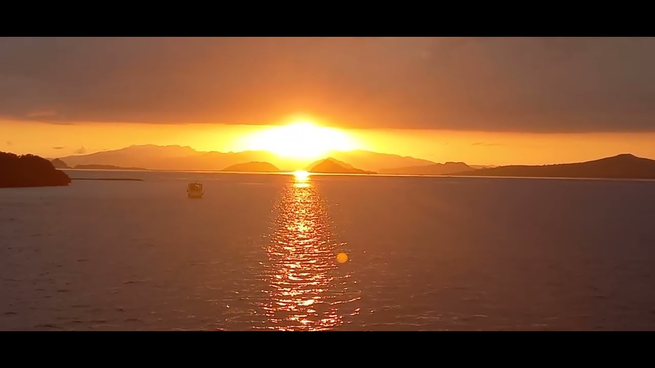 Amazing sunset, Indonesia Rinca island