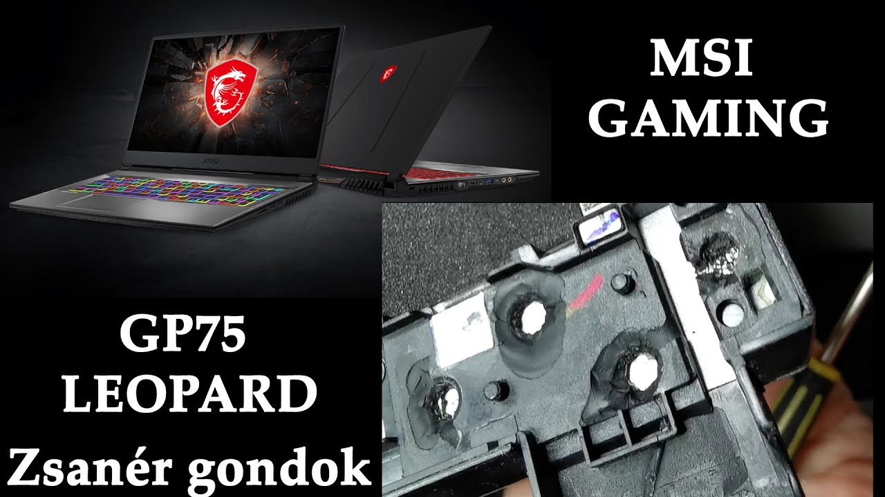 🐆Lesérült MSI GP75 Leopard Gyógyítása | GP75 LCD dissasembly | Hinge Repair