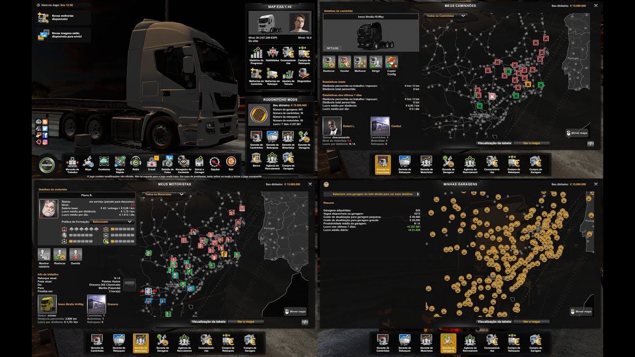 RODONITCHO MODS ETS2 1.46.1.0S 174/11/0849/2022 PROFILE MAP EAA 1.46 BY RODONITCHO MODS 1.0 1.46