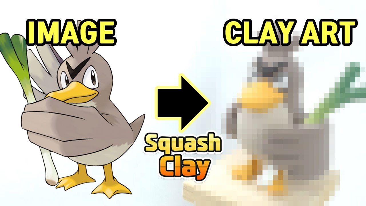 Pokémon Clay Art: Farfetch'd Normal/Flying Pokémon!! Satisfying Video