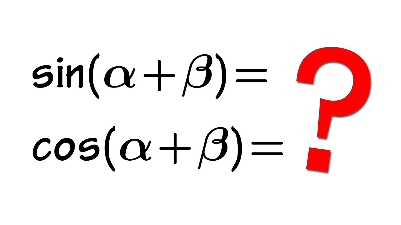 Proving the angle sum identity for sine and cosine