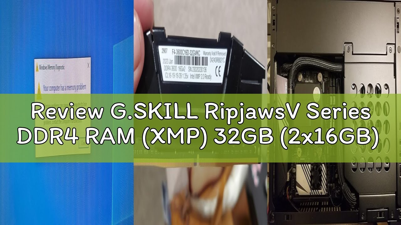 Review G.SKILL RipjawsV Series DDR4 RAM (XMP) 32GB (2x16GB) 3600MT/s CL16-19-19-39 1.35V Intel AMD D