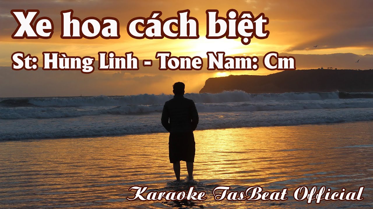 Karaoke Xe Hoa Cách Biệt Tone Nam | TAS BEAT