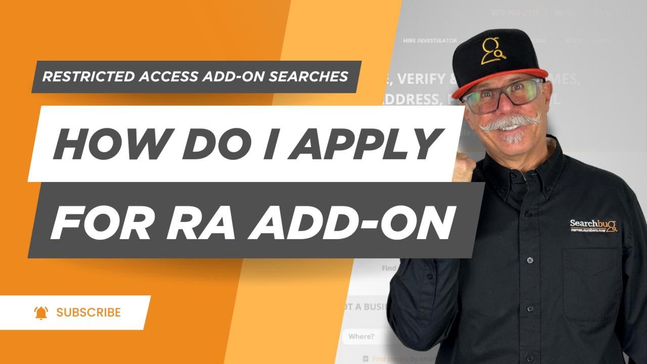 SEARCHBUG'S RESTRICTED ACCESS ADD-ON SEARCHES: HOW TO APPLY RA ADD-ON?