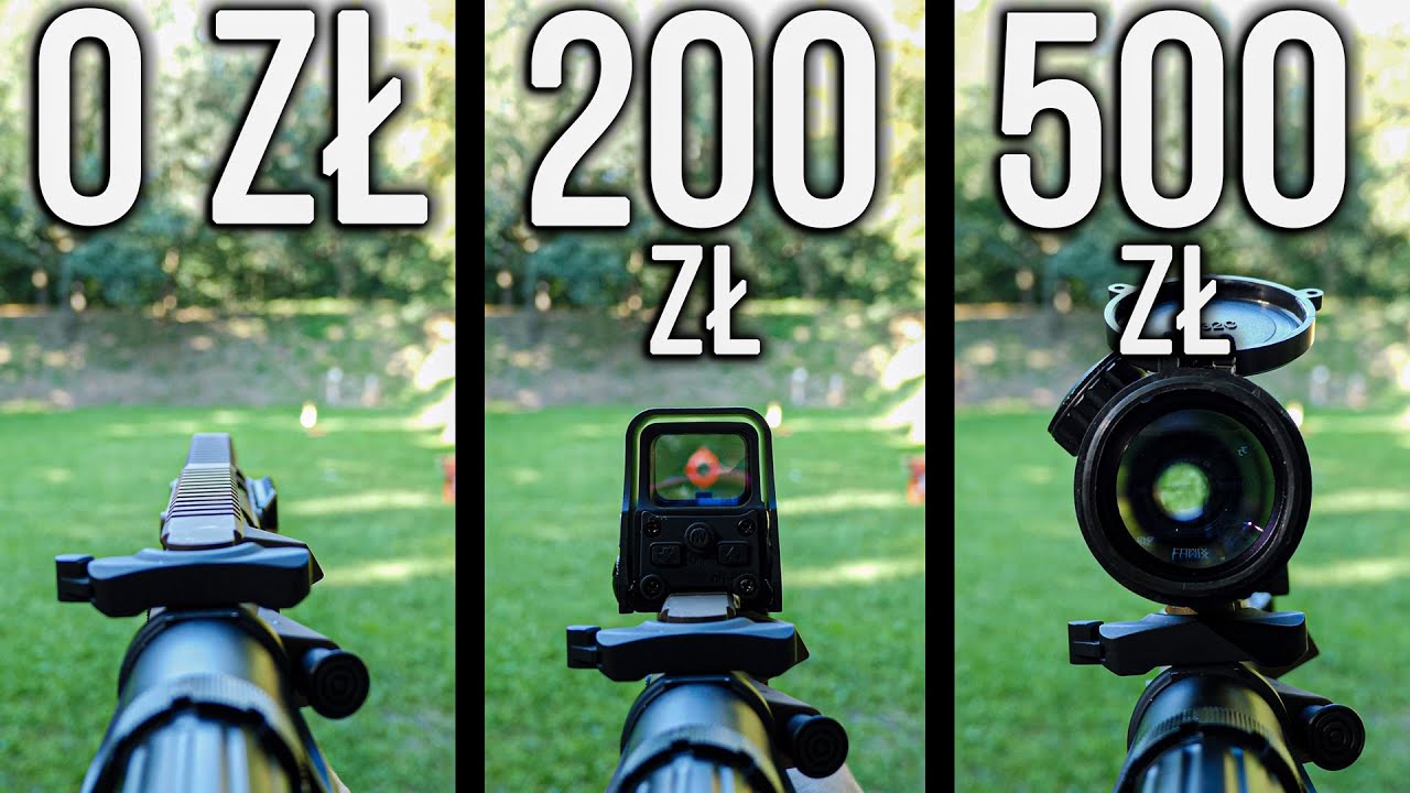 Celownik za 0 zł vs 20 zł vs 150 zł vs 500 zł - Który warto wybrać? Poradnik ASG