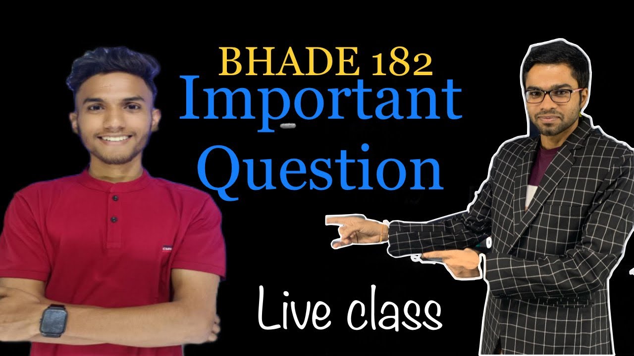 BHDAE 182 || Hindi Important Questions || IGNOU DEC 2023
