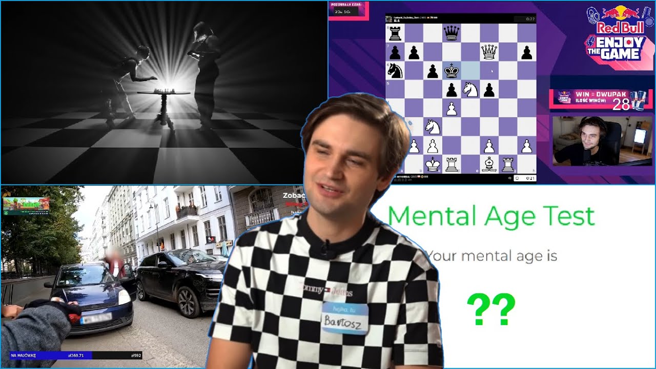 | xntentacion | MAJÓWKA Z KRETEM ( SAMOCHODOZA, SZACHY Z RED BULLEM, TEST NA MENTAL AGE )