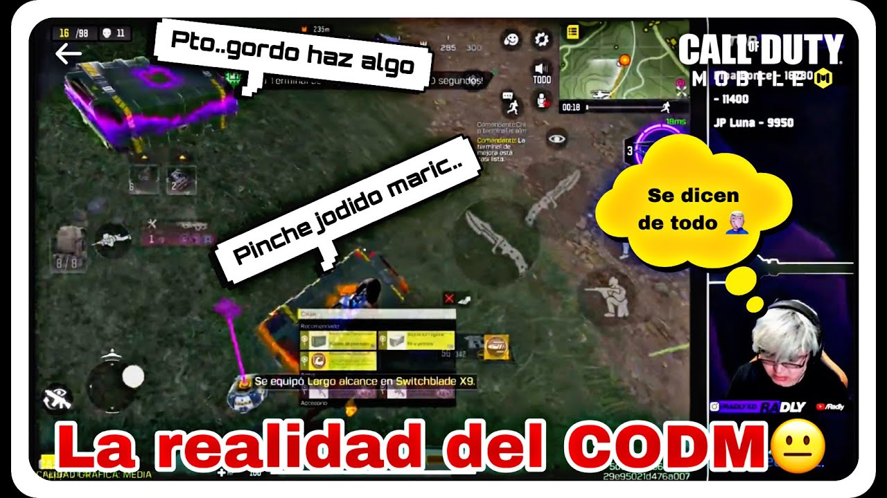 T&Oacute;XICOS PELEAN ENTRE ELLOS🤮RADLY los EDUCA CODM cada ves MAS TOXICO🤦🏼&zwj;♂️| CALL OF DUTY MOBILE |