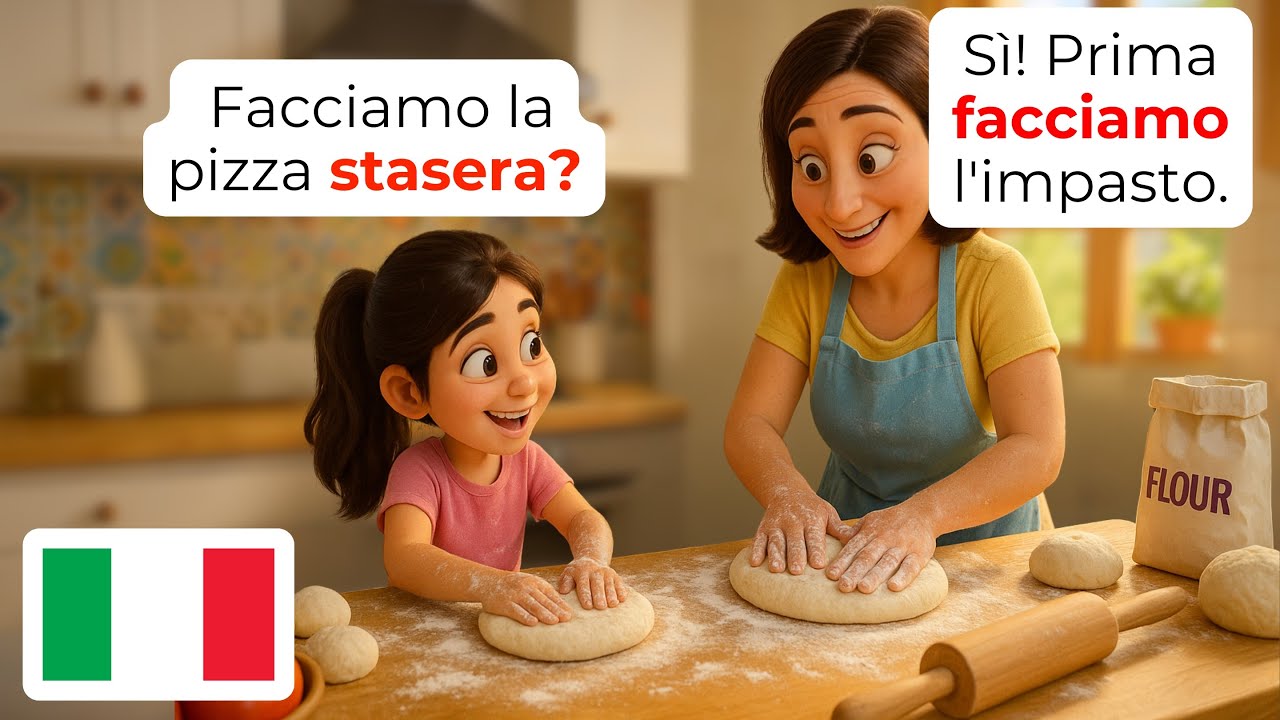 🇮🇹 Итальянский Кухонный Разговор с Мамой | A1-A2 | Учите Итальянский Быстро | Легкий Итальянский ...