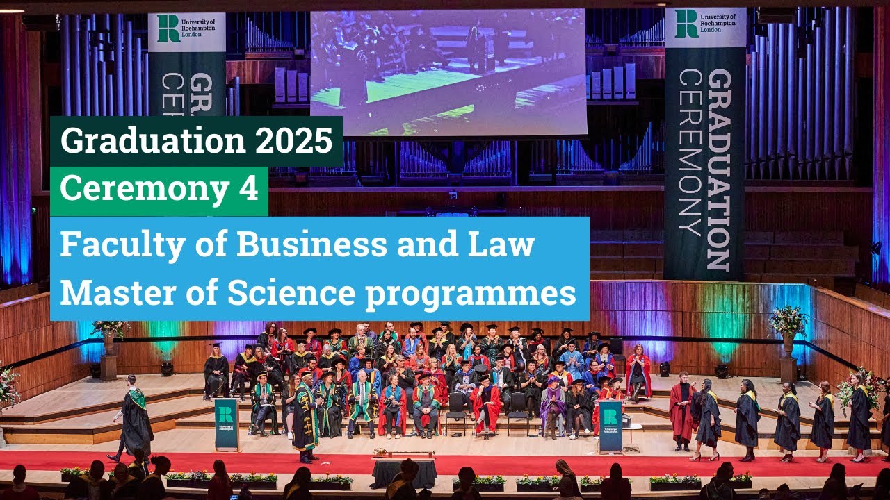 Ceremony 4 | Faculty of Business and Law (Master of Science programmes)