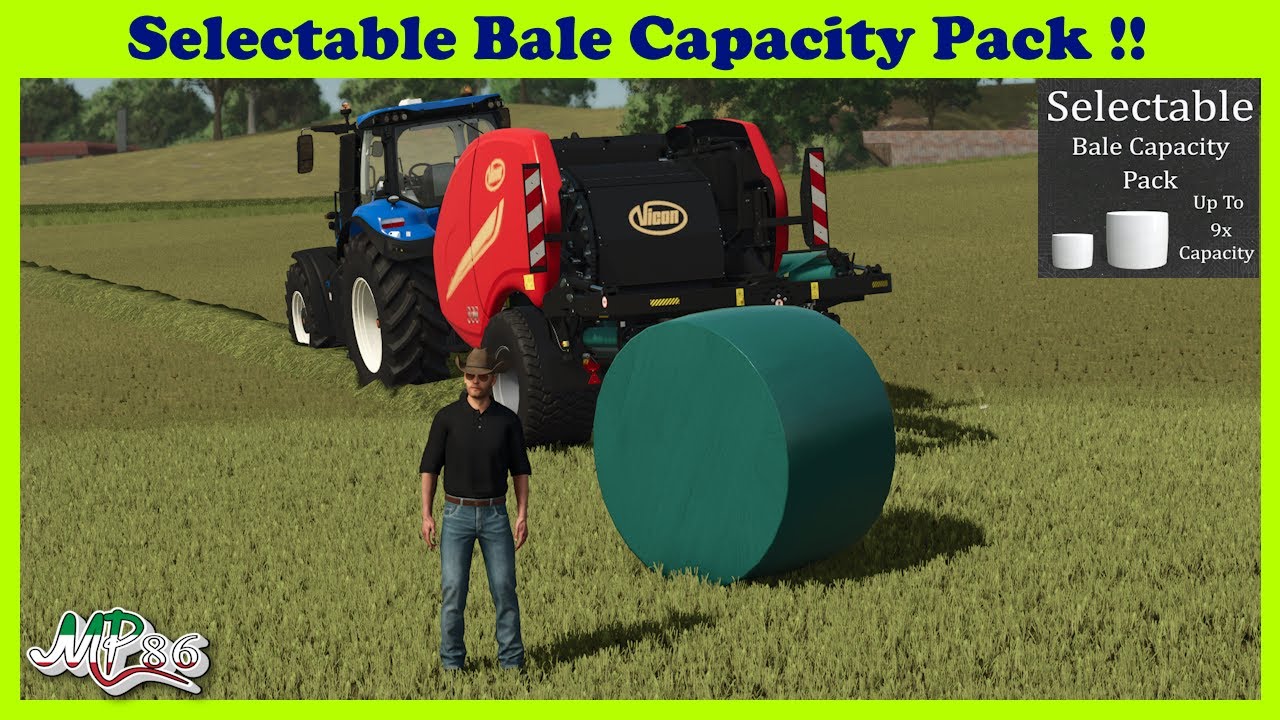 ⭐️TEST MOD⭐️Selectable Bale Capacity Pack ...mod da non sottovalutare !!⭐️FS25⭐️