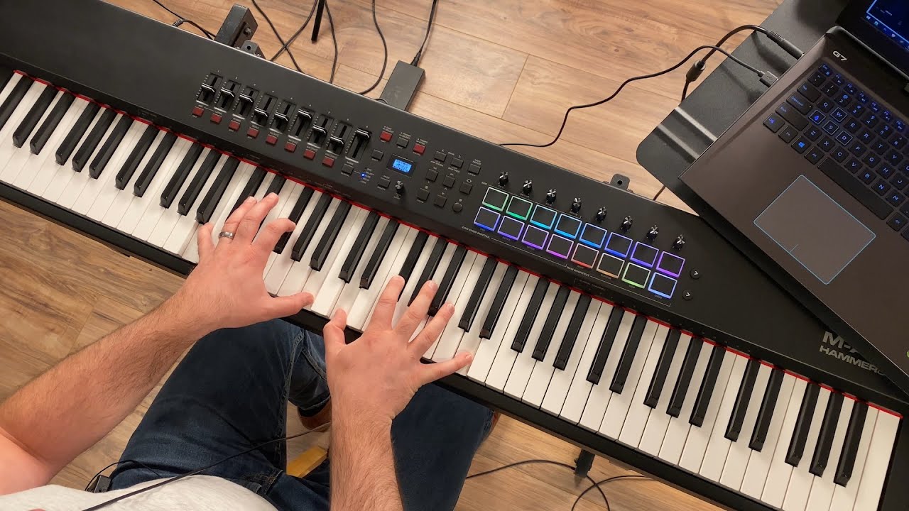 XLN Audio - Addictive Keys Grand Piano ДЕМОНСТРАЦИЯ и ОБЗОР с M-Audio Hammer 88 Pro!
