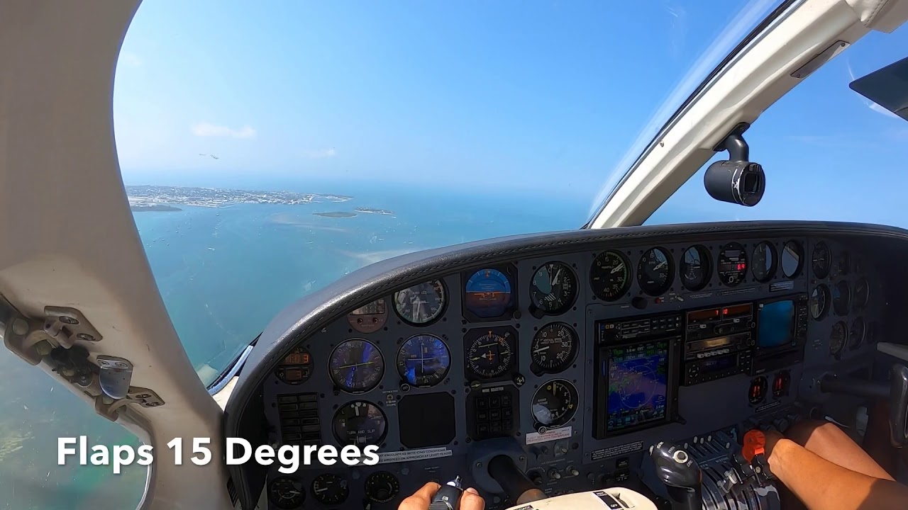 C414 | Palm Beach to Key West | Approach and Landing