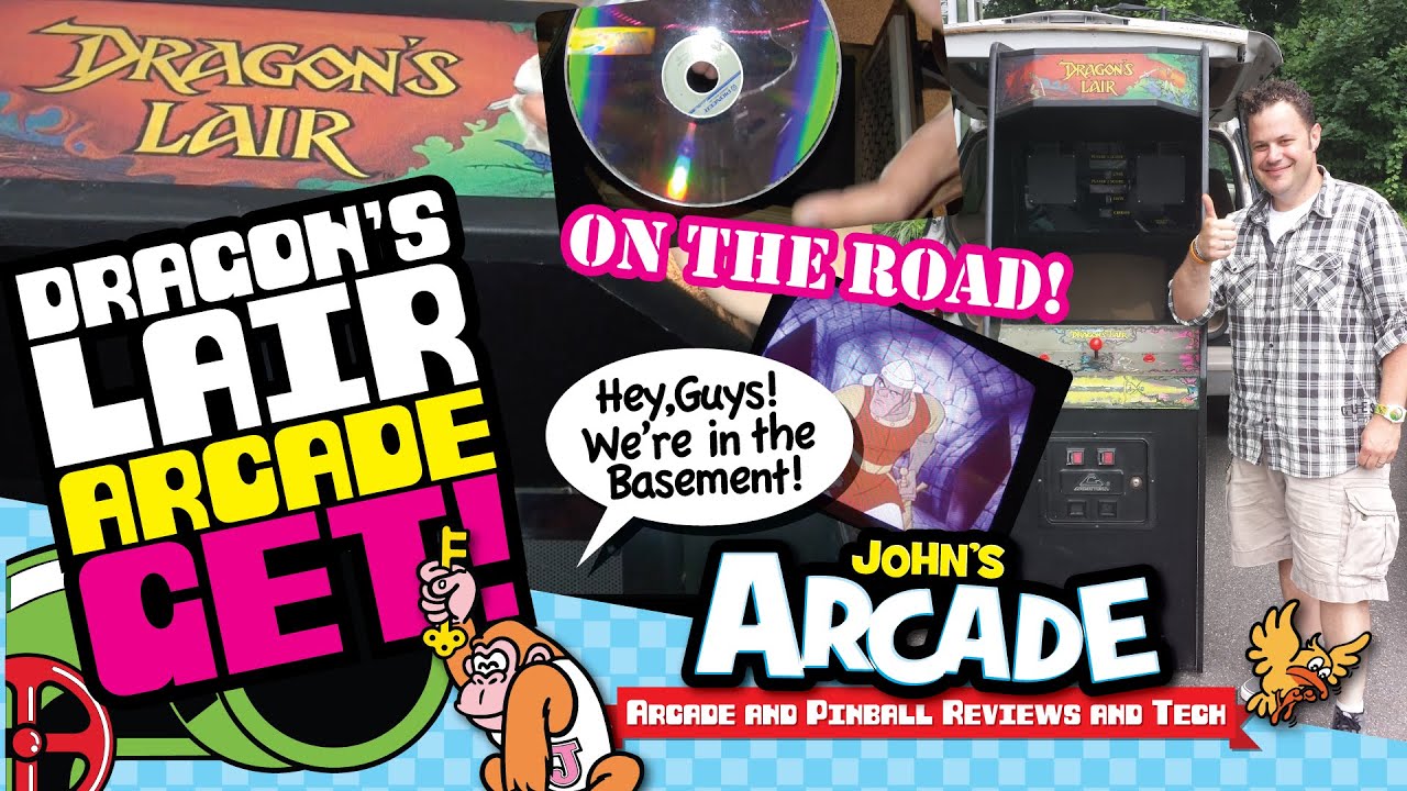 John gets a Dragon's Lair Arcade Game - Working original LaserDisc Player! - Cinematronics 1983