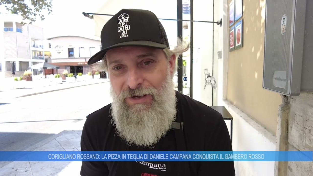 CORIGLIANO ROSSANO:  LA PIZZA IN TEGLIA DI DANIELE CAMPANA CONQUISTA IL GAMBERO ROSSO