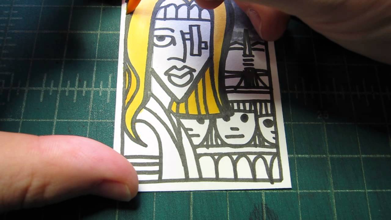 ASMR Live Drawing Color Art Card