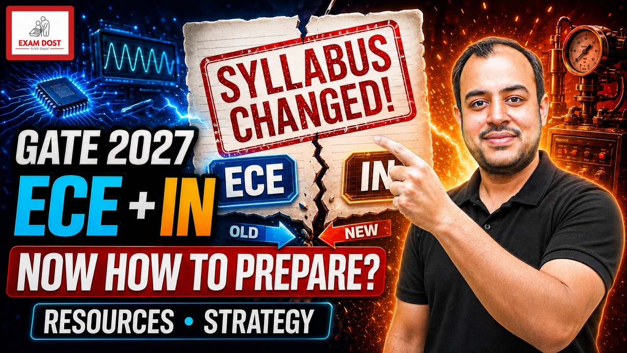 How to prepare for updated syllabus of GATE 2027 ECE & IN?? | Resources | Strategy | Ankit Goyal