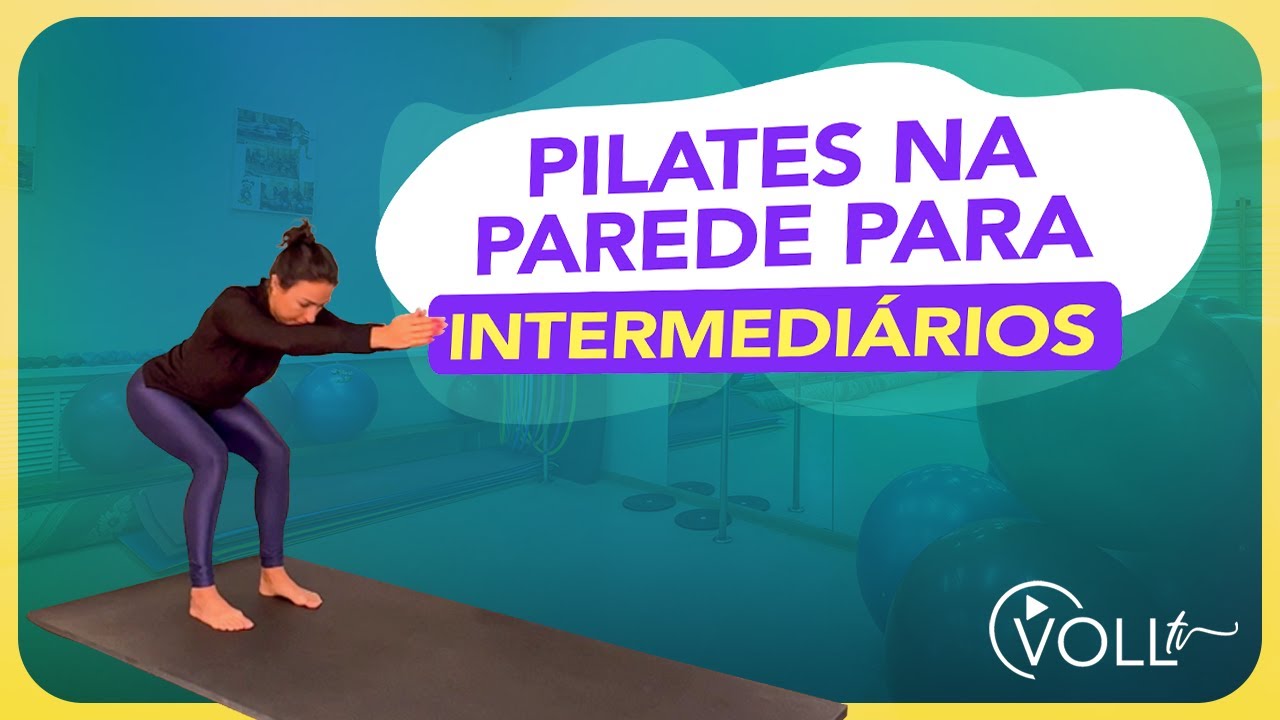 10 exercícios de Pilates na parede - nível INTERMEDIÁRIO