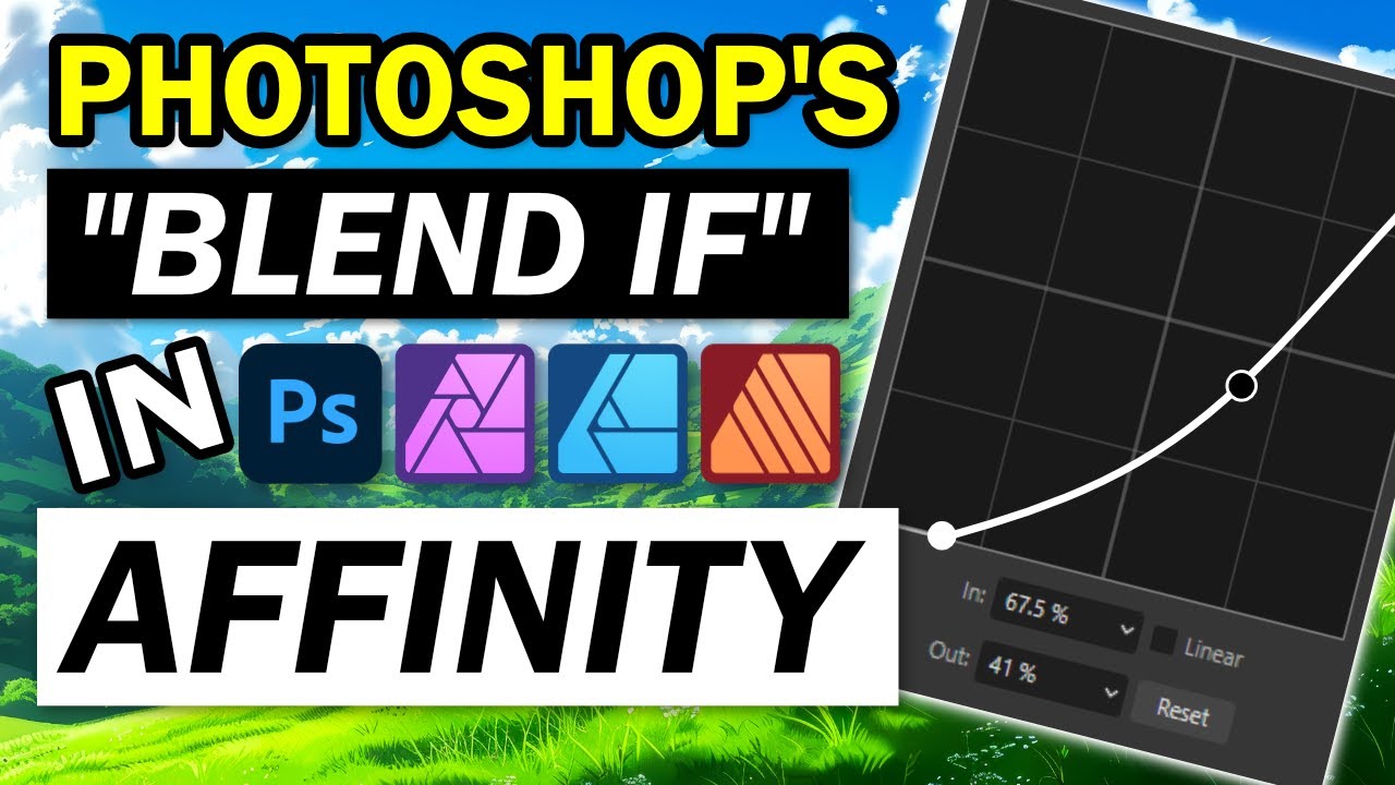 Как использовать функцию «Смешать, если» в Photoshop в Affinity Photo, Designer и Publisher