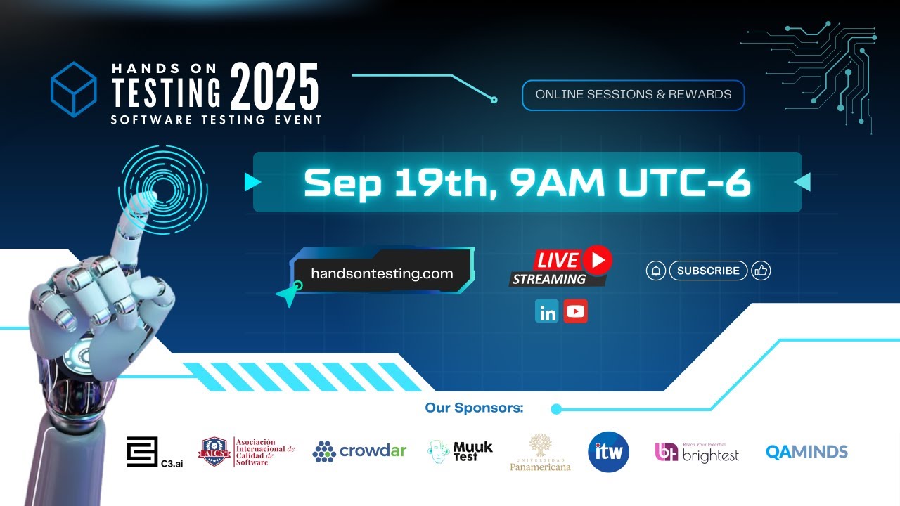 Hands On Testing 2025 | 3rd day | Part 1 - English talks