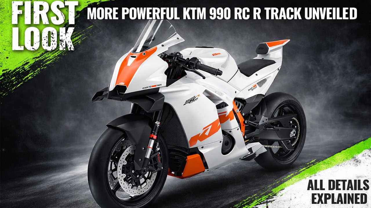 KTM 990 RC R Track Unveiled - More Powerful Than Before - Explained All Spec, Features And More