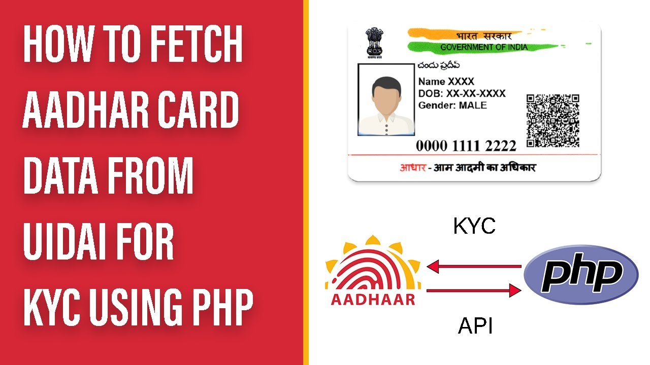 How to Fetch Aadhar Card Data from UIDAI for KYC using PHP | Step-by-Step Tutorial