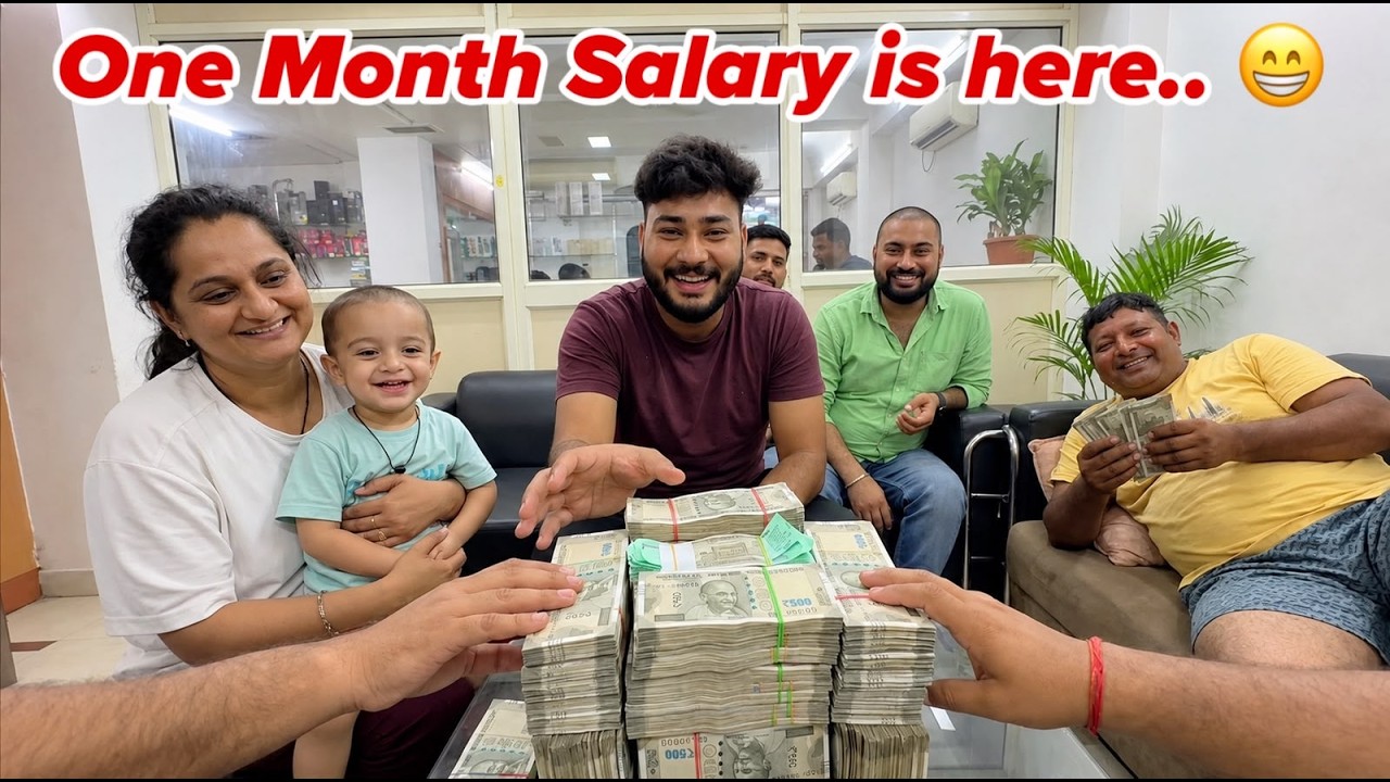 Finally aa gayi 🥳 My One Month SALARY 💸💸 Income Revealed !
