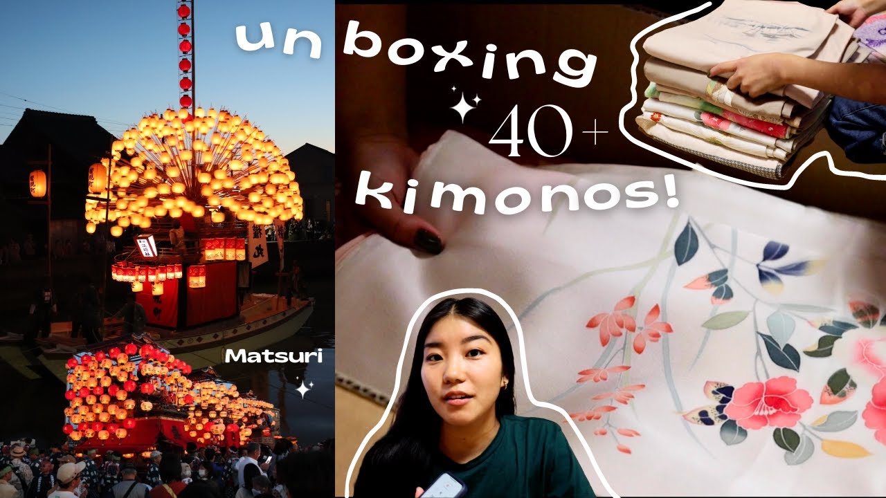 Unboxing 40+ kimonos! | how I started my clothing business | Japanese Matsuri (April~May 2024)