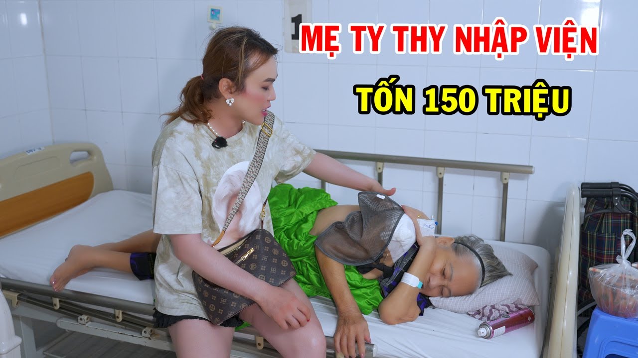 Mẹ Ty Thy nhập viện tốn 150 triệu - Ty Thy Vlog Gỏi đu đủ
