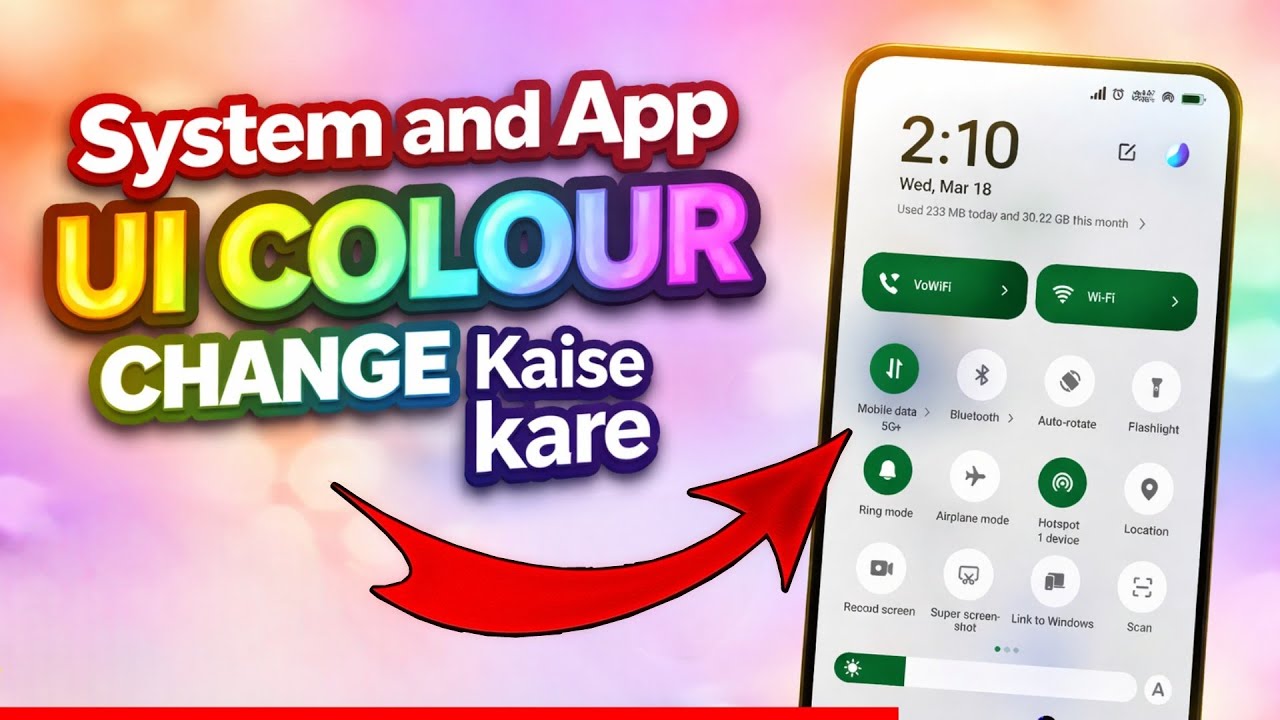 System & App UI Colour Change Kaise Kare | How to Change System & App UI Colors on Android