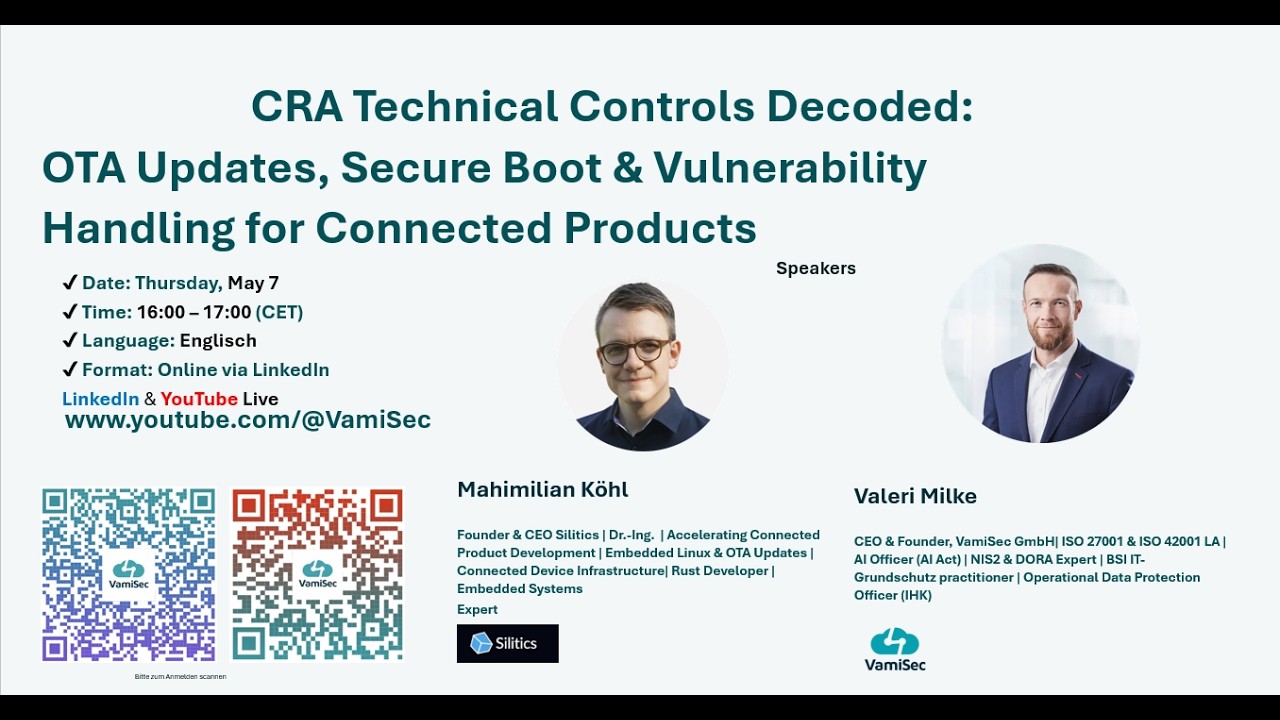 CRA Decoded: OTA Updates, Secure Boot & Vulnerability Handling