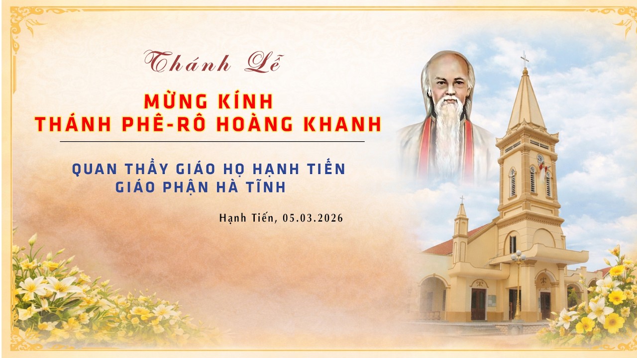 🔴Trực tiếp: Thánh lễ mừng kính Thánh Phê rô Hoàng Khanh - Quan thầy Giáo họ Hạnh Tiến