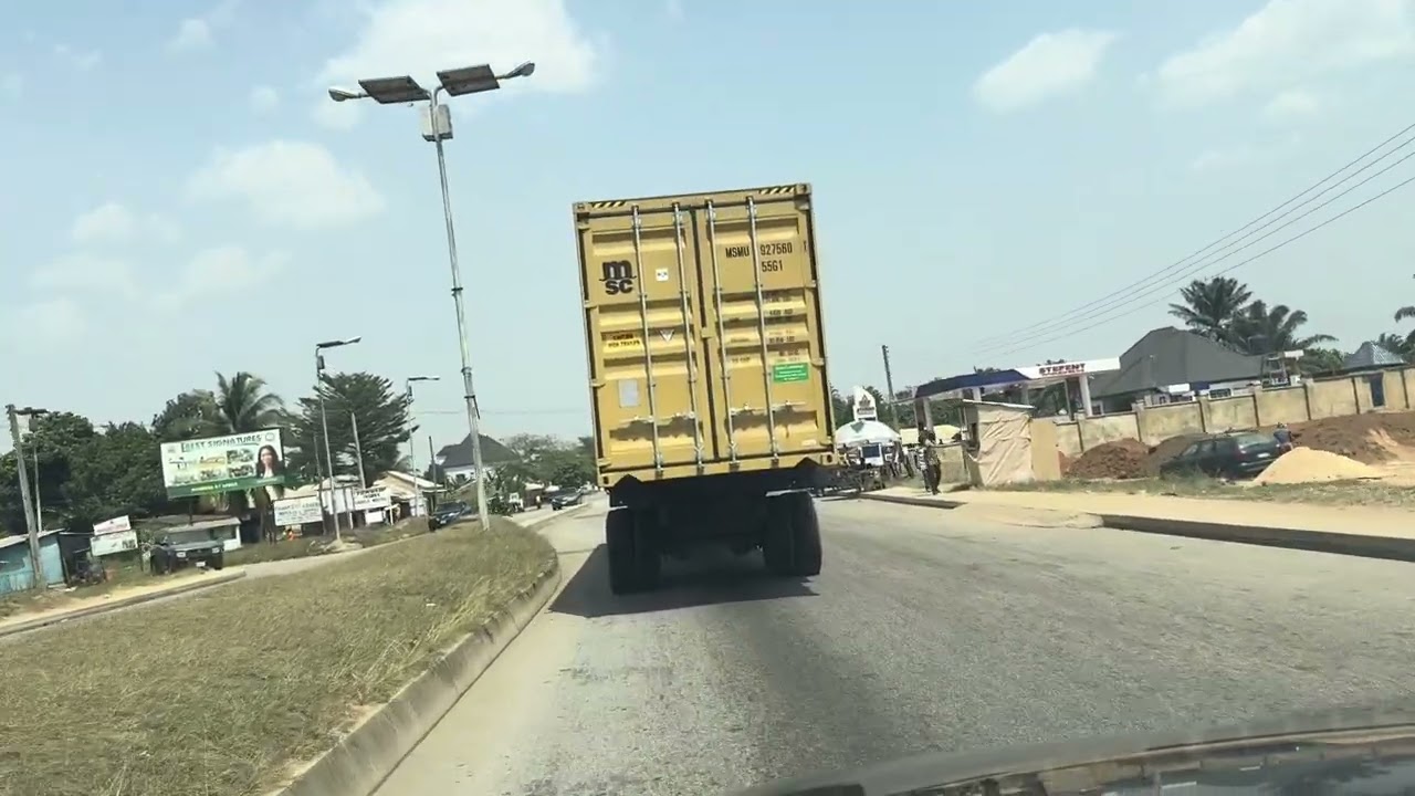 Driving through Abak town Akwa Ibom State