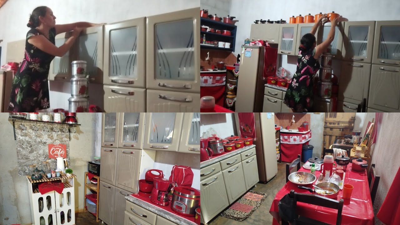 Rotina de faxina na cozinha ✨/Limpeza e organização satisfatória/Deixando tudo em ordem 🥵
