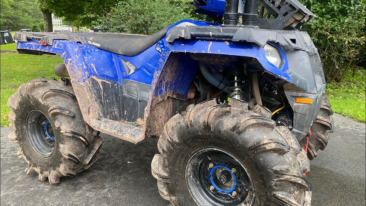 Установка 29,5-дюймовых HIGHLIFTER OUTLAWS на 450!!!!!