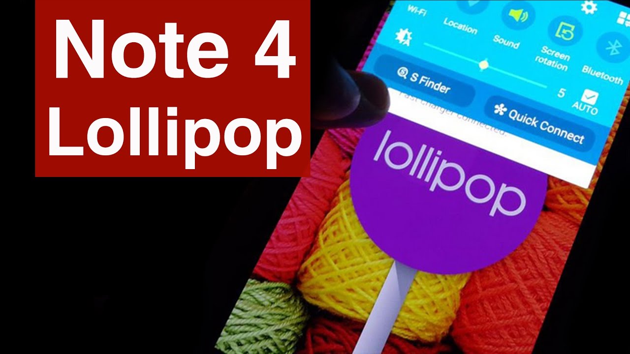 معاينة الأندرويد لولي بوب على  Galaxy Note 4