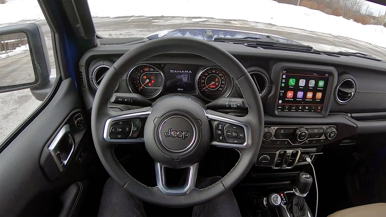 Jeep Wrangler Unlimited Sahara 4dr 4x4 2019 года — обзор от первого лица