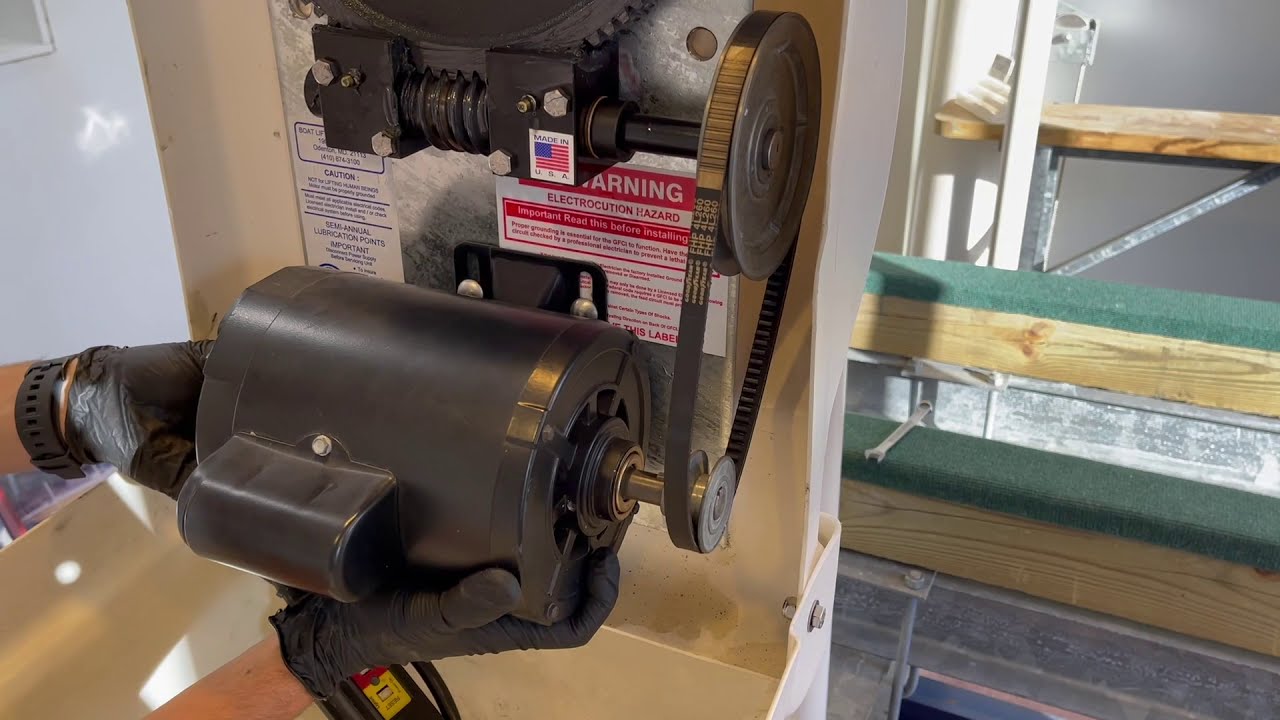 How to Replace a Boat Lift Belt