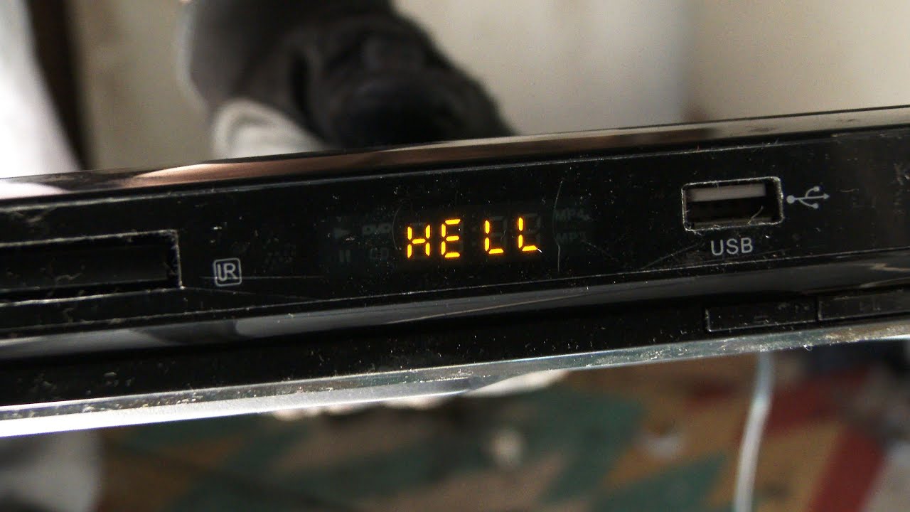 Smashing an Audiosonic CDV-99TAQ DVD Player