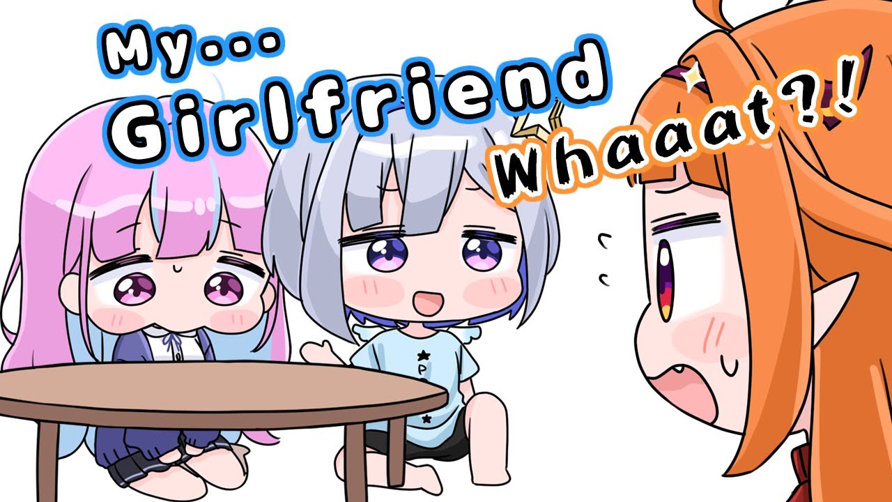 Kanata introduces her Girlfriend to Coco[Animated Hololive/Eng sub][Kiryu Coco/Amane Kanata/Aqua]