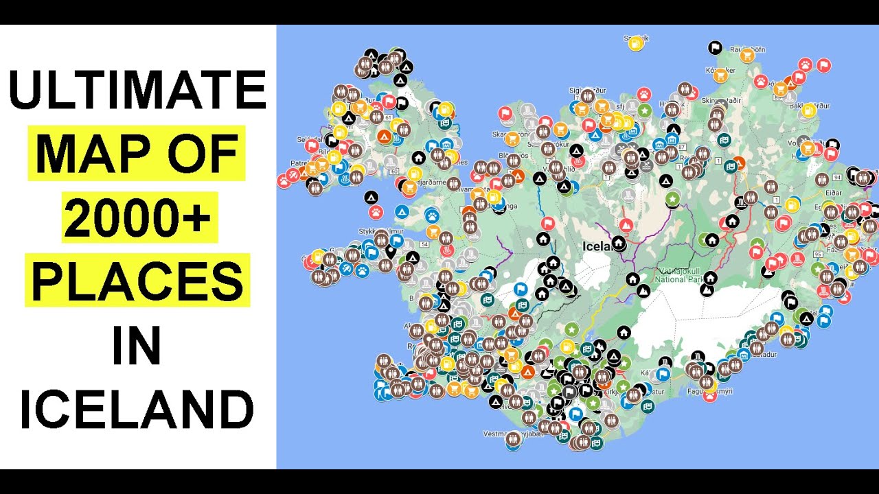 Interactive Map of 2000+ Best Places in Iceland