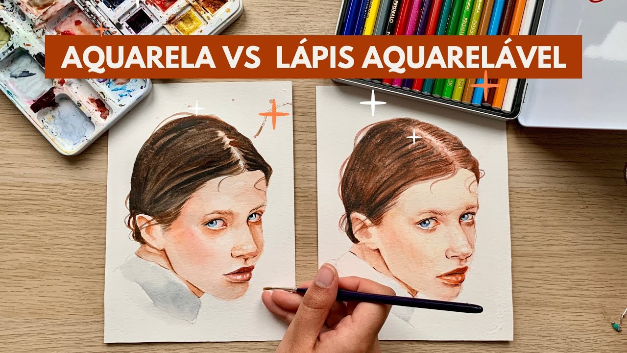 LÁPIS AQUARELÁVEL É IGUAL A AQUARELA? | comparação completa