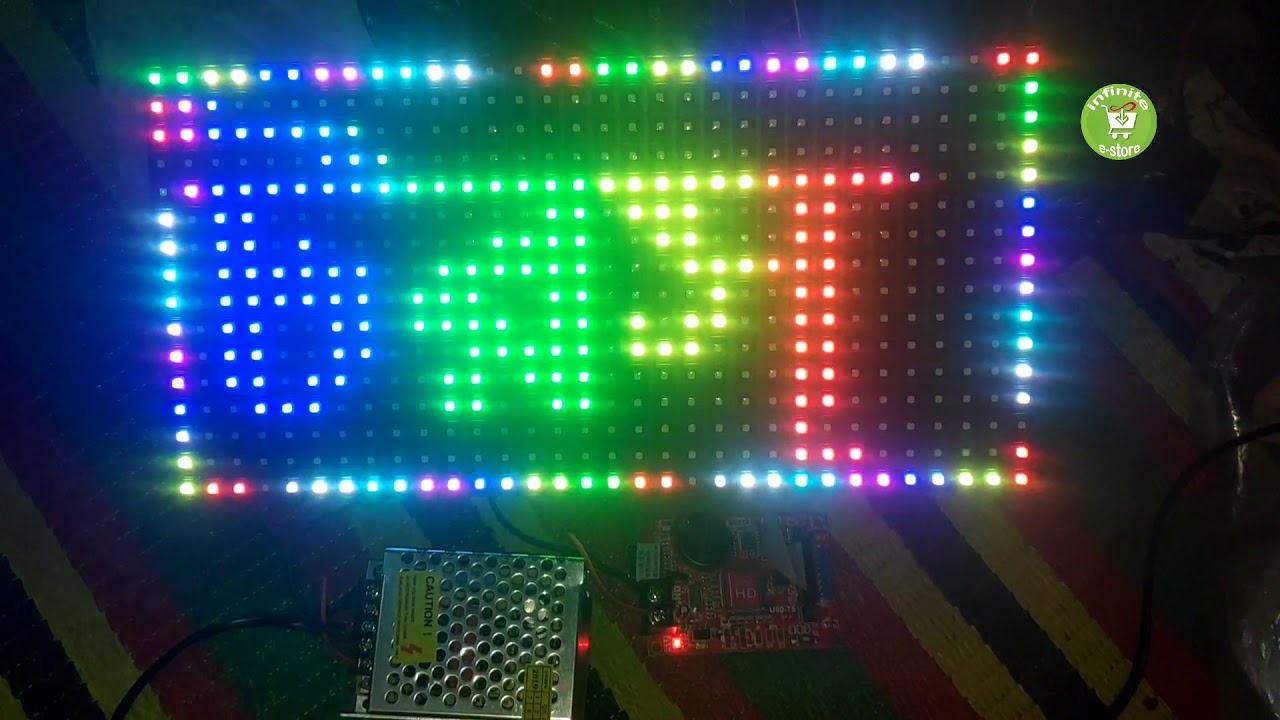 P10 SMD RGB Combo | HD-U60-75 | HW-C2 Color Control Card | 5V 5A PS |1080P