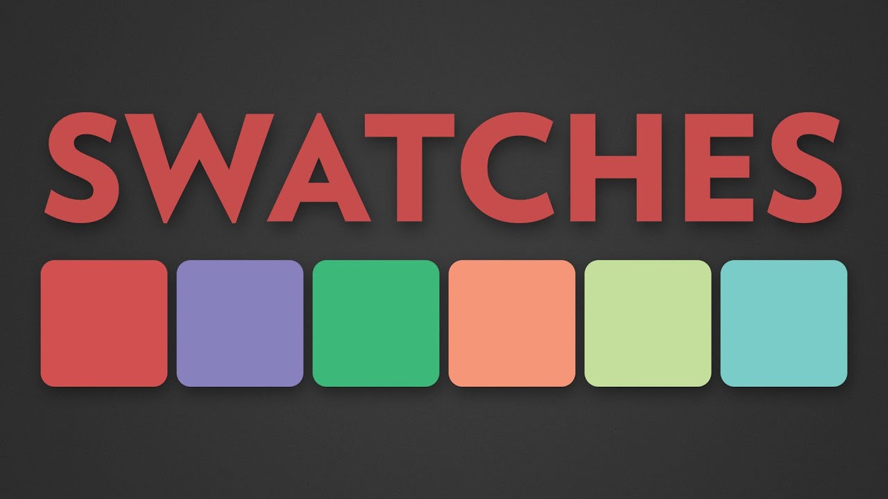 How to Use the Swatches Panel | Photoshop