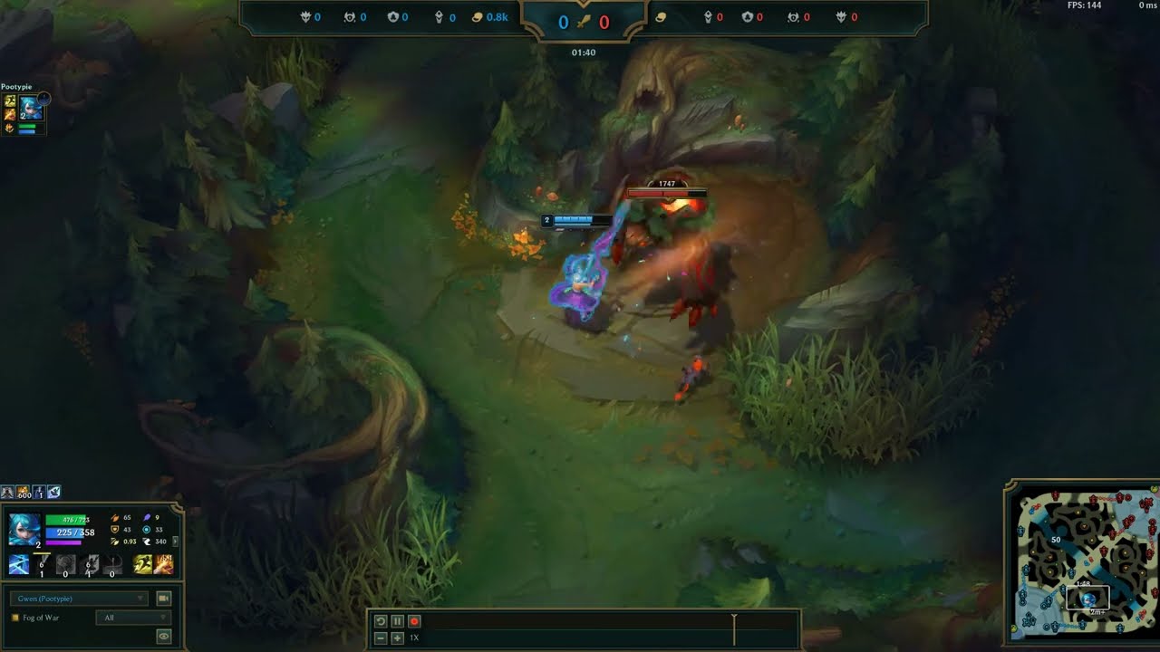 Gwen 16.2 Jungle Clear Raptors Start