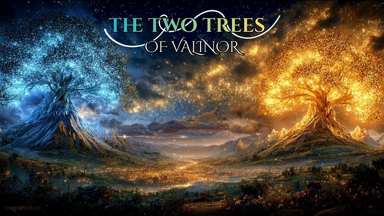 The Two Trees of Valinor | Tolkien Fantasy Ambience with Relax Celtic Music | Starlit Eternal Light