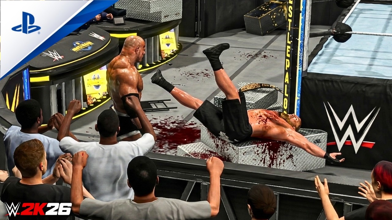 WWE 2K26 – Брок Леснар против Голдберга | Жестокий матч без правил на Wrestlepalooza | Геймплей н...