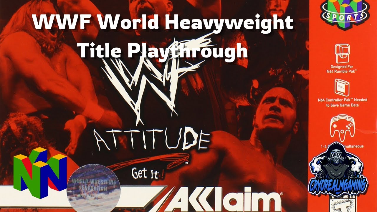 Nintendo 64 Playthrough | WWF Attitude - Career Mode (WWF World Heavyweight Championship) HD