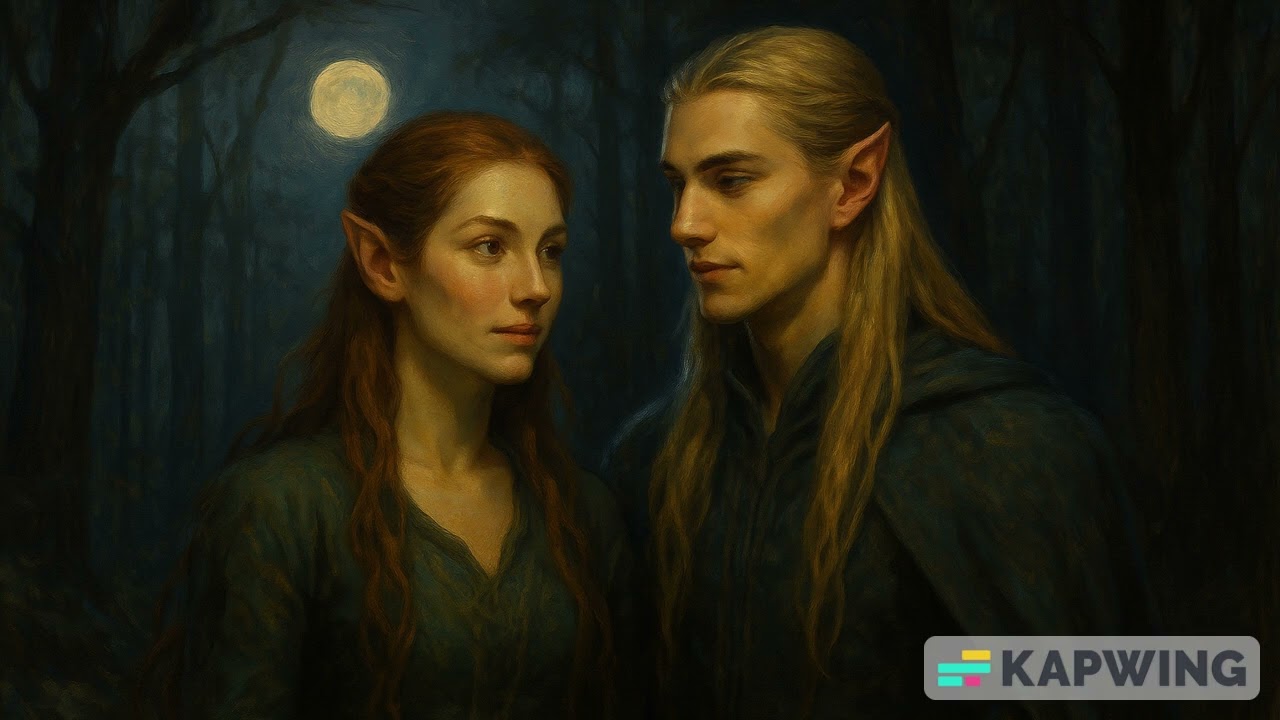 ✨ Elven Love Song in Sindarin | A Forbidden Romance Under Starlight ✨