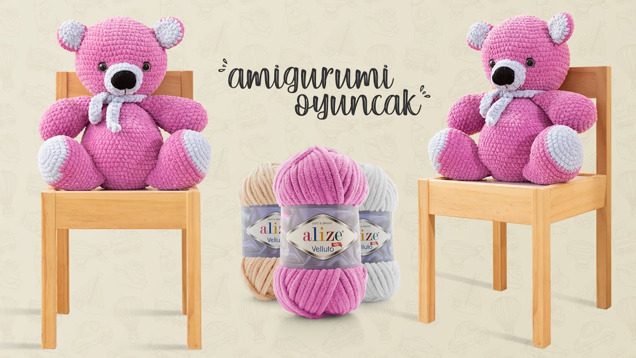 Alize Velluto ile Amigurumi Oyuncak • Amigurumi Teddy Bear  • Игрушка Амигуруми
